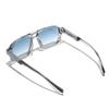 Retro Transparent Frame Sunglasses for Men and Women Luxury Brand Designer UV400 Protection Stylish for Driving & Outdoors
