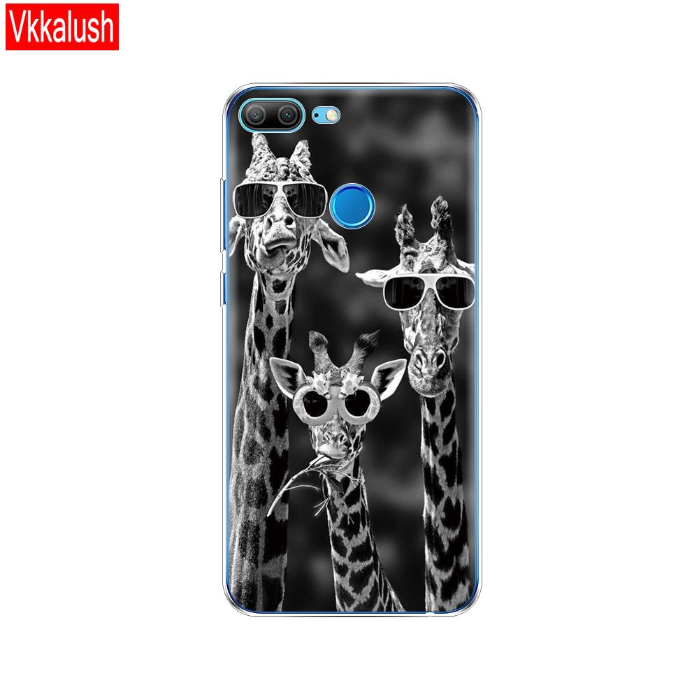 Hülle Handyhülle für Huawei Honor 9 Lite weiches TPU Silikon Rückseite 360 Vollschutz Druck transparent Coque Shell