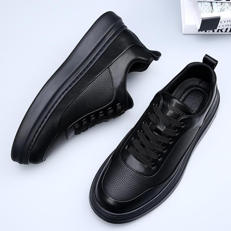 Autumn New Light Luxury Men's Shoes Breathable Fashion Comfortable Platform Versatile Trend Sports Casual Board Shoes Men
