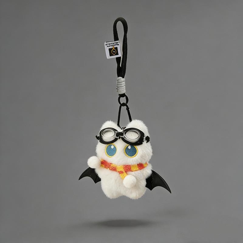 Portachiavi Peluche Gatto Nero Giocattolo Per Bambini E Adolescenti Regalo Carino Accessorio Animale
