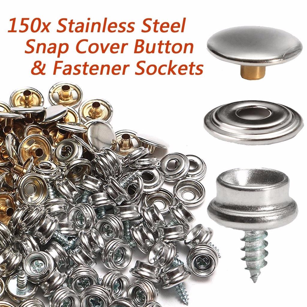 100 Steel Snap Lock Kit Boat Canvas Snap Button Leather Craft Repair