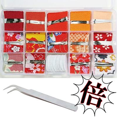 Crepe Tsumami Craft Mini Cloth Fabric Set Torn Cloth Japanese Pattern Handmade Handmade DIY Accessory Hairpin Hair Ornament Brooch Bouquet Accessory
