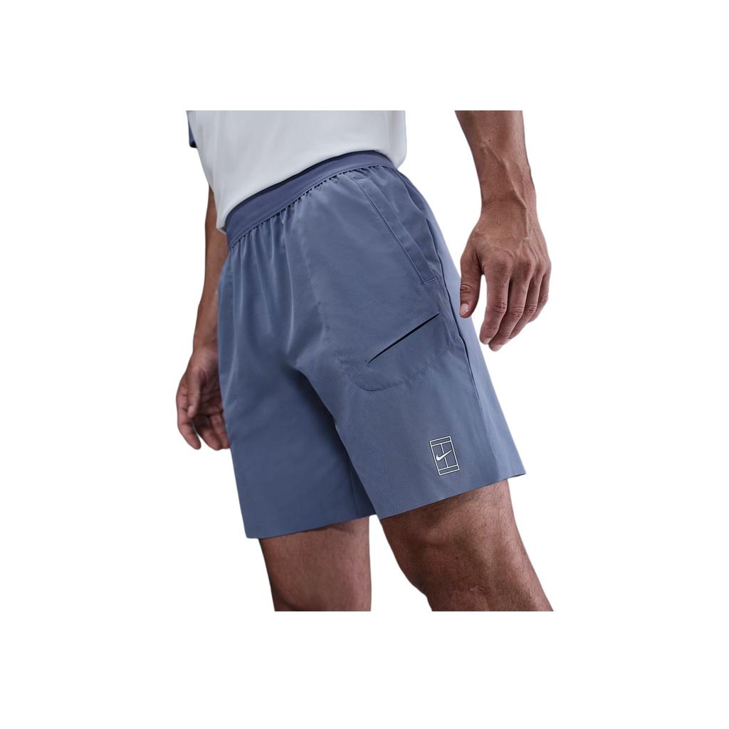 Nike Logo Elasticated Three-Quarter Casual Shorts Men shorts Indigo FZ9322-499