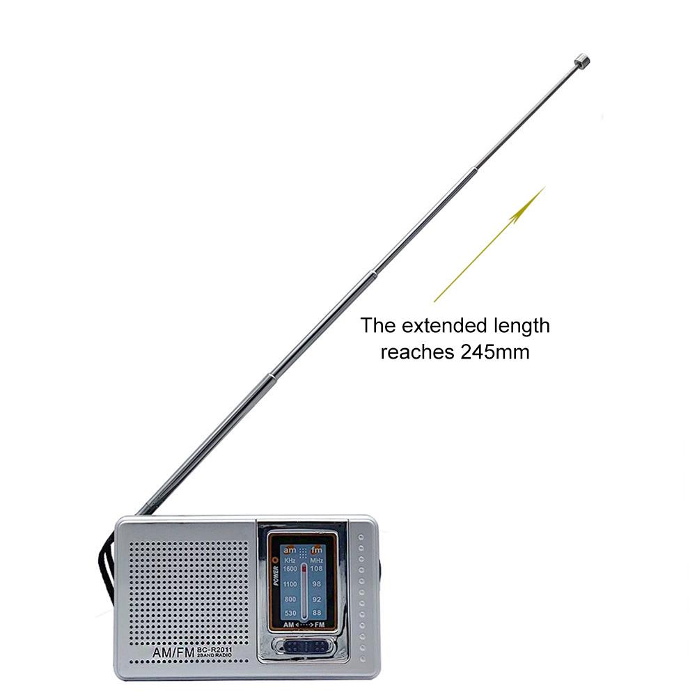 Portable AM FM Radio Battery Powered Mini Vintage Radio Receiver with Antenna Easy To Use Dual Band Radio for Indoor Outdoor