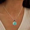 Artistic Crafted Flower Crystal Pendant Set Natural Stone Flower Pendant Charm For Handmade Jewelry And Necklace