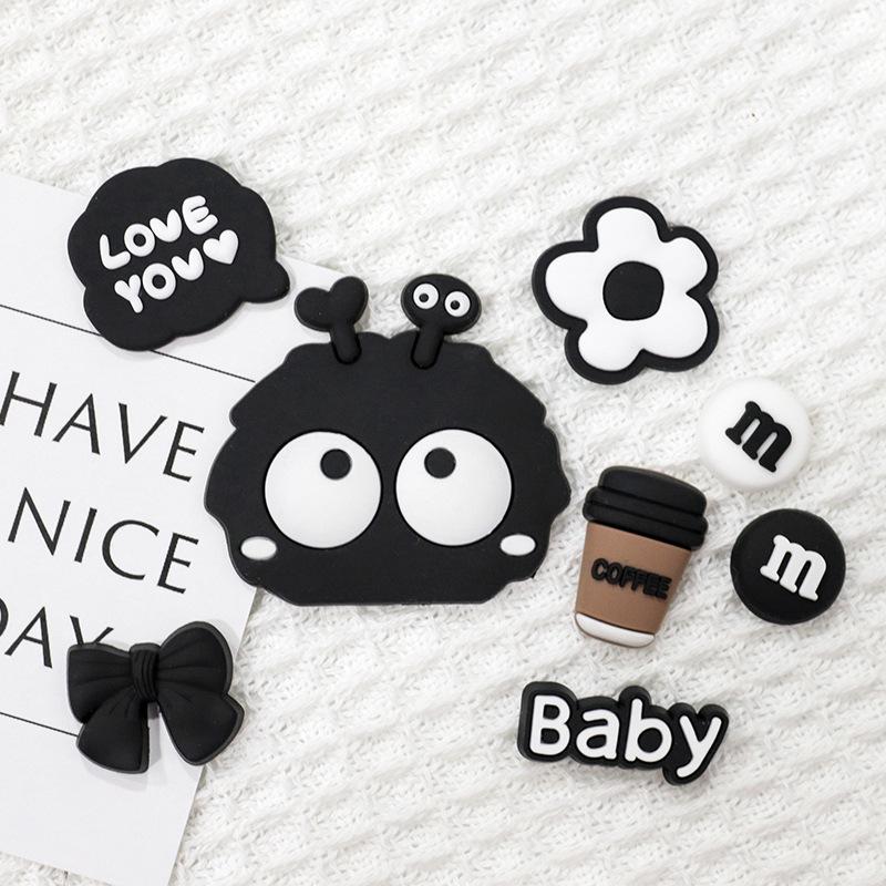 Moe-Style Soot Ball 3D Creative Clog Button & Cute Magnet Accessories