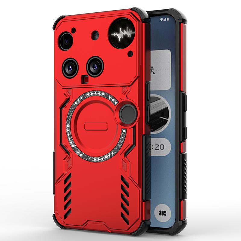 KEYSION Custodia Dissipazione Calore Forata per Nothing Phone 3 Silicone+PC Raffreddamento Magnetico Antiurto Copertura per Telefono per Nothing Phone 3