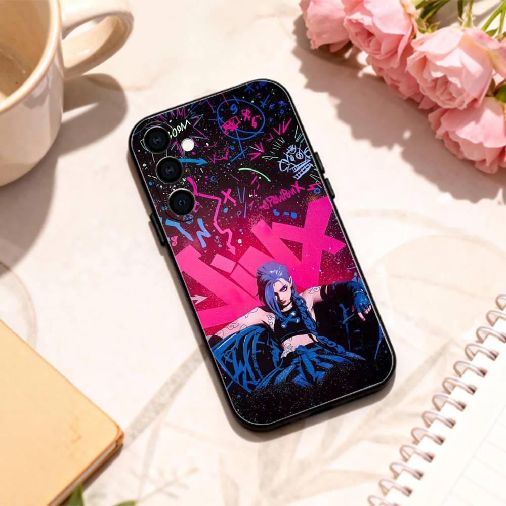 F-Fashion J-JiNxES G-Game Cool   Phone Case For Samsung Galaxy A73,A72,A71,A70,A53,A52,A51,Others Soft Black Shell