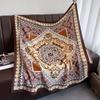 Foulard Quadrato Stampato Retrò 90x90cm Sciarpe Bandane da Donna in Imitazione Seta Sciarpe da Viaggio di Lusso Hijab Elegante Foulard