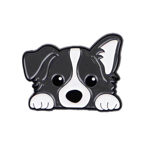 

Unisex Brooch Cartoon Pet Dog Design Zinc Alloy Brooch Pin Sweater Suit Lapel Decorative Enamel Badge Outfit Accessory G