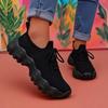 Avant Garde Women'S Knitted Shoes Mesh Can Stretch Lightweight Thick Soled Shoes Cushioning Versatile For Daily Use Light Shoes