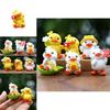 Cute Cartoon Yellow Duck Figurine For Car Decor And Photography Pvc Collectible Toy