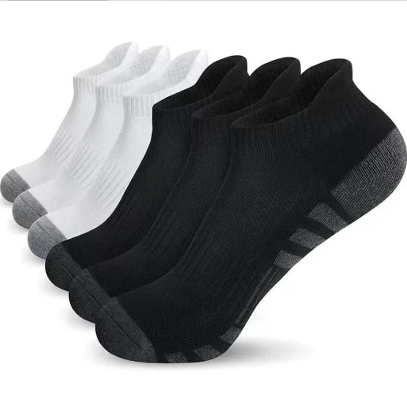 1-30 Pairs Ankle Athletic Running Socks Cushioned Cotton Breathable Low Cut Sports Tab Socks For Men And Women
