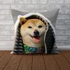 Shiba Inu Pillow Case For Car Sofa Decorative Home Doublesided Print Plush Square Throw Pillow Cushion Cover