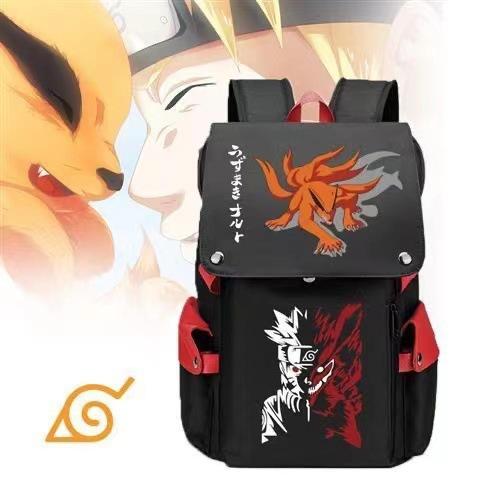 Naruto Hinman Student School Bag Harajuku Surrounding Large Capacity Anime Computer Bag Campus Backpack
