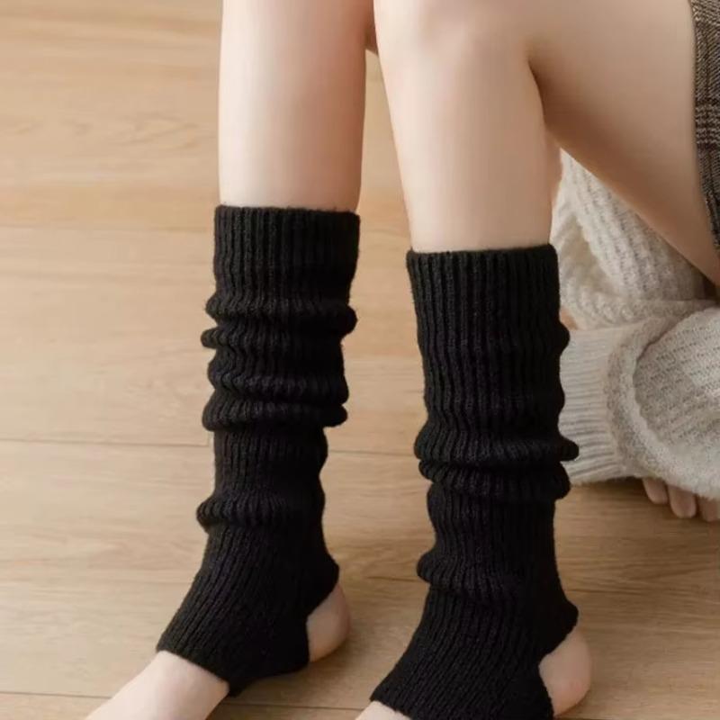 Neue Damen Winter Extra Weiche Lange Beinwärmer Lolita Lange Socken Stiefelmanschetten Wärmer Gestrickte Steg-Beinwärmer Für Yoga Ballett Tanz