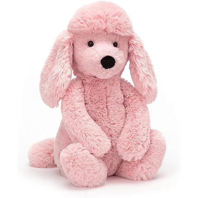 Poodle Plush Toy, 16 inch Stuffed Animal Throw Plushie Pillow Doll, Soft Pink Fluffy Puppy Dog Hugging Cushion - Present for Every Age & Occasion,