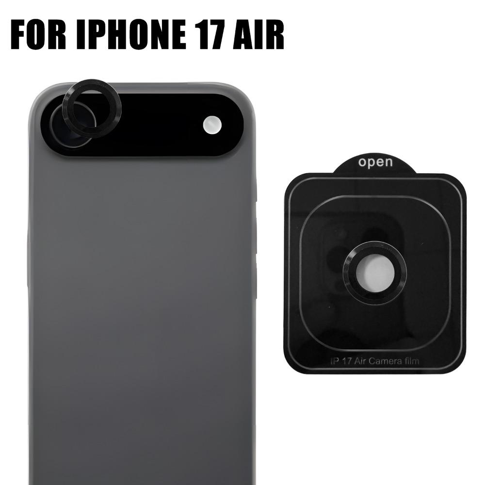 Metal Camera Lens Protector for IPhone 17 Pro Max 17Air 9H Tempered Glass Anti-Scratch Individual Lens Cap for IPhone 17ProMax