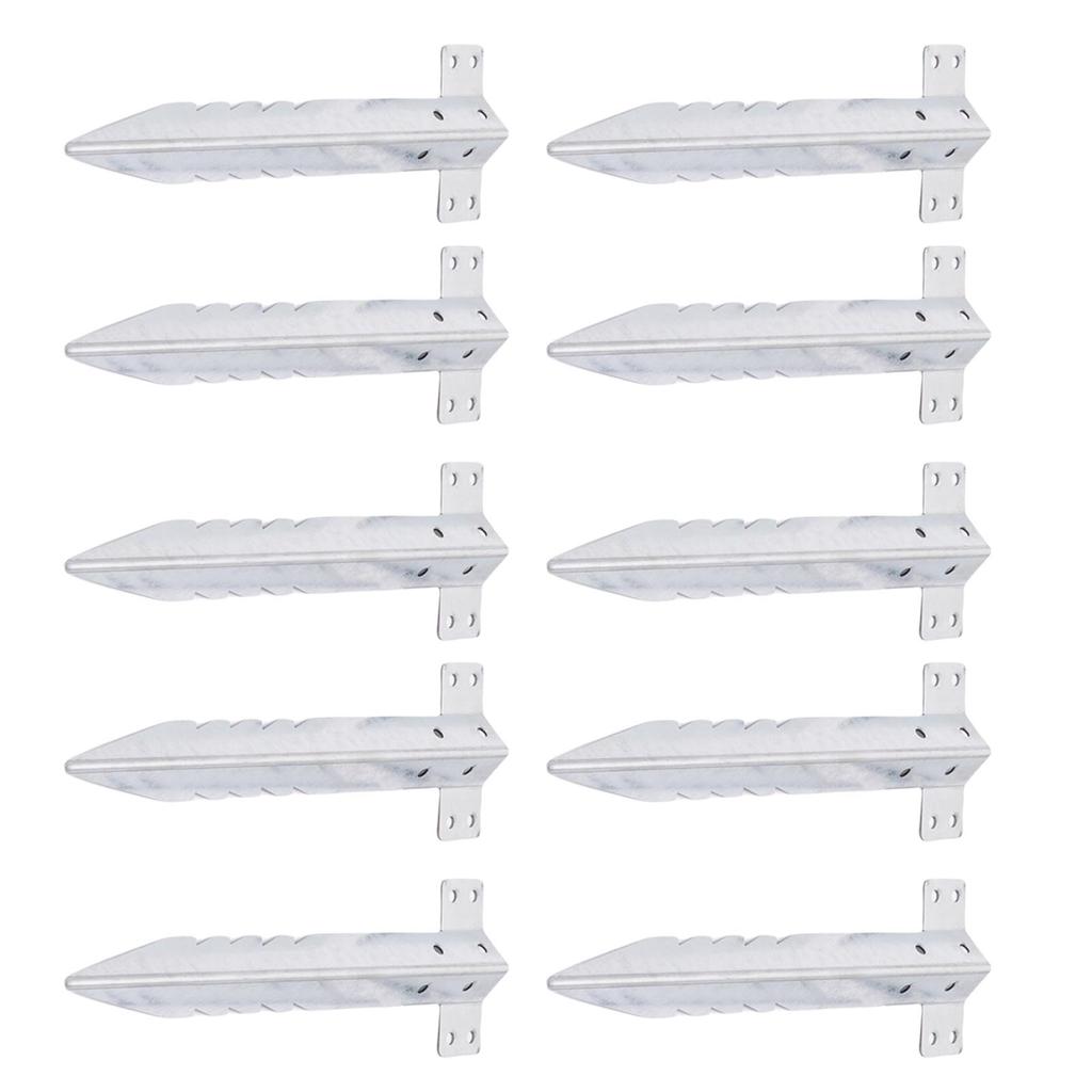 10-pack Små järnvägsslipersfästen Galvaniserat stål Trädgårdsfästen för träslipers för planteringslådor