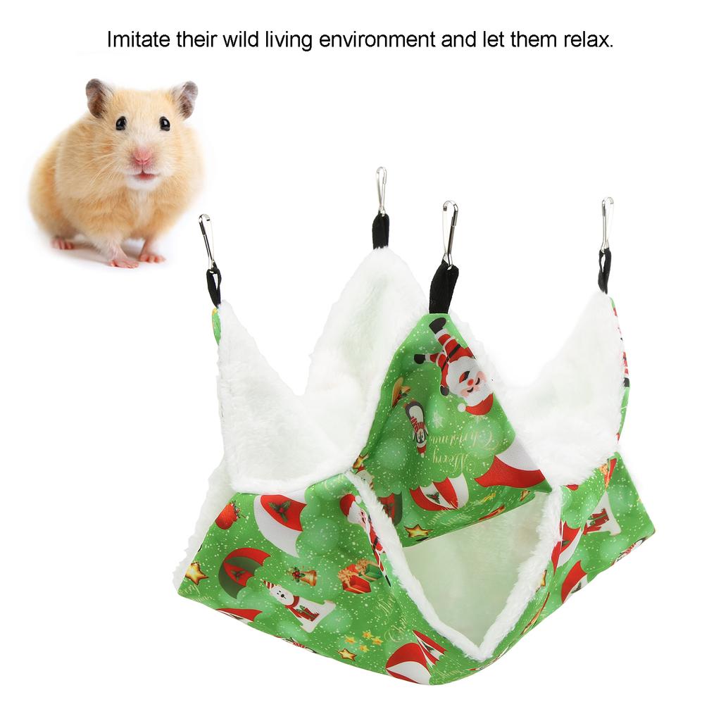 Hamster Double Layer Hammock Ing Bed Small Pet Cage Hammock for Hamster Guinea