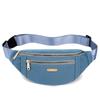 Men's and Women's Street Trend Waist Bag Oxford Casual Color Waist Bag Crossbody Chest Bag