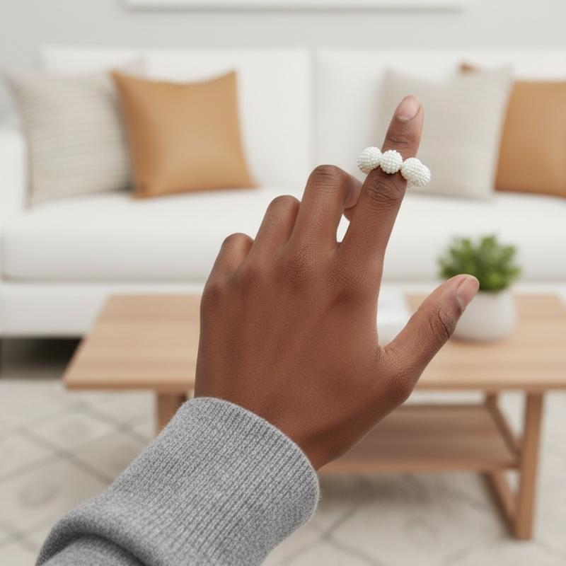 5 stk Sæt Stressaflastning Finger Angst Ringe Til Kvinder Mænd Justerbar Sensorisk Pigget Perle Afslapning Beroligende Fidget Finger Massager