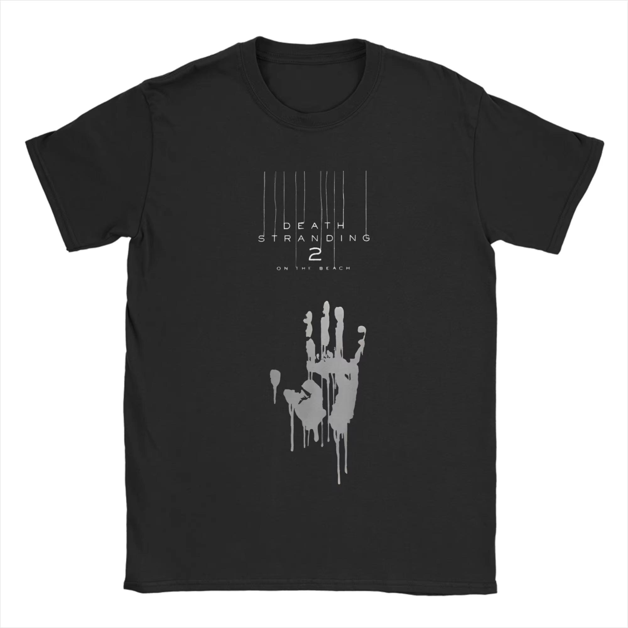 

2025 Death Stranding 2 Новая Серия Футболки Мужские Хлопковые Футболки Круглый Вырез Игровые Футболки Короткий Рукав Одежда S