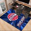 Custom NameDetroit Basketball Art Carpet, Indoor Rug, Chair Rug, Living Rooms, Doormat Made From Polyester Home Decor Birthday Christmas Gifts