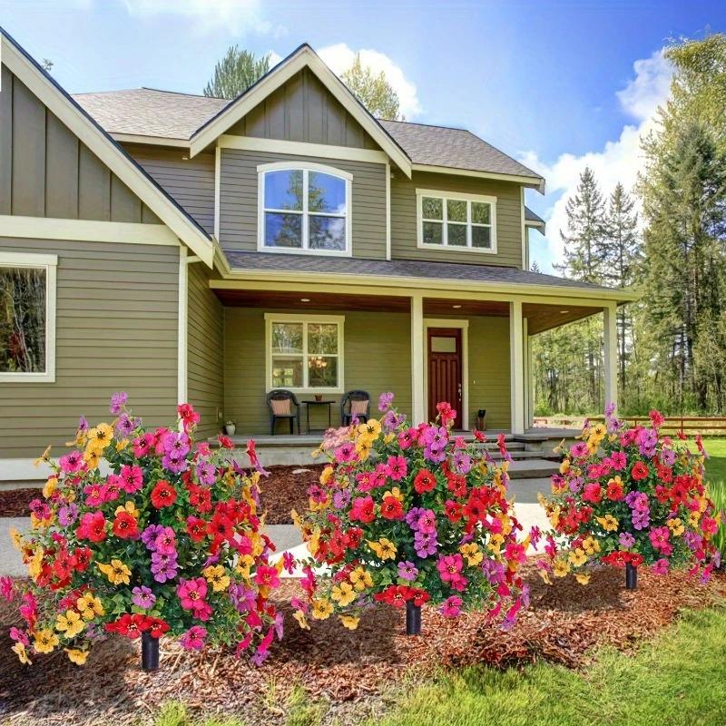 Buchete de flori artificiale, Fâșii de pământ, Cuie de pământ, Decorațiuni de grădină, Flori artificiale, Decorațiuni pentru casă