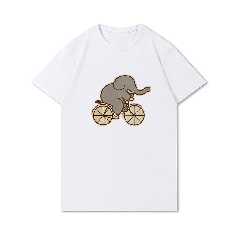 S-3XL 100 Fantasie Harajuku Grafica Estiva Bianca Magliette Donna Stampate Casual Maniche Corte Top Girocollo