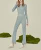 Kkuape Knit Bootcut Pants_Windy Blue