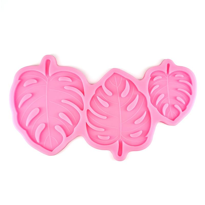 Tropical Theme Palm Leaves Banana Leaf Fondant Tools Gummy Silicone Molds Cake Decorating Mould Gumpaste Craft Baking Pan