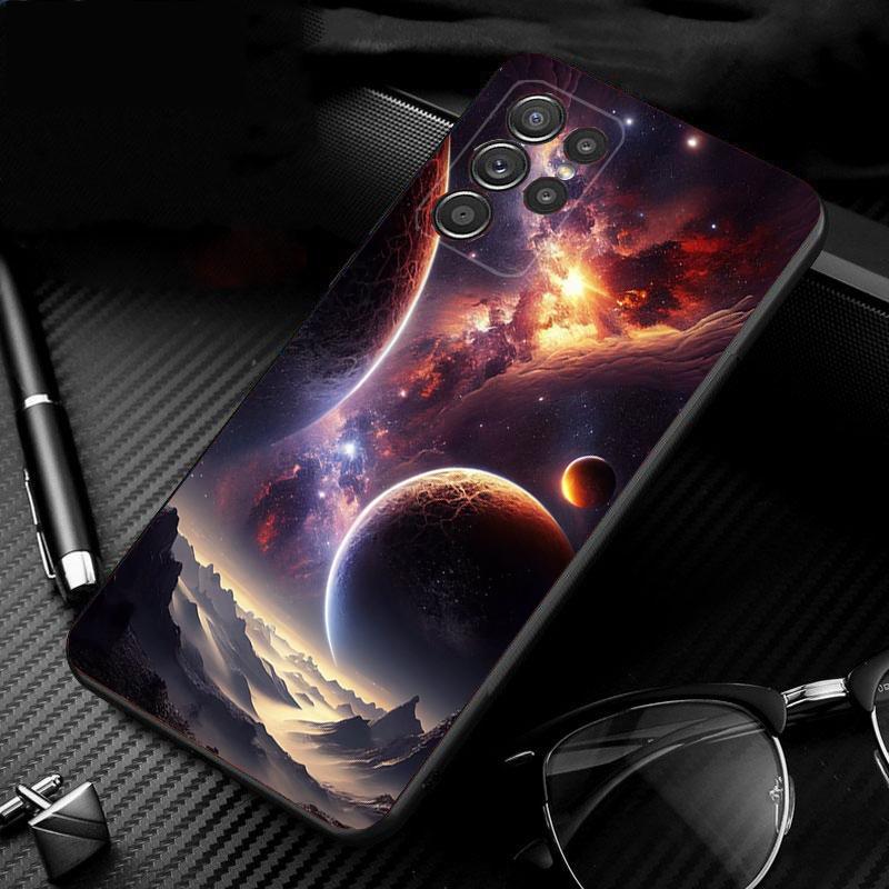 Universe Space Planet Phone Case For Samsung Galaxy S25 S24 S23 S22 S21 Ultra S24 S23 S22 S21 S25 Plus S24 S25 FE