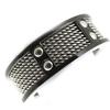 Steel Ring 'Peaceful' Black Silver - 8 Mm
