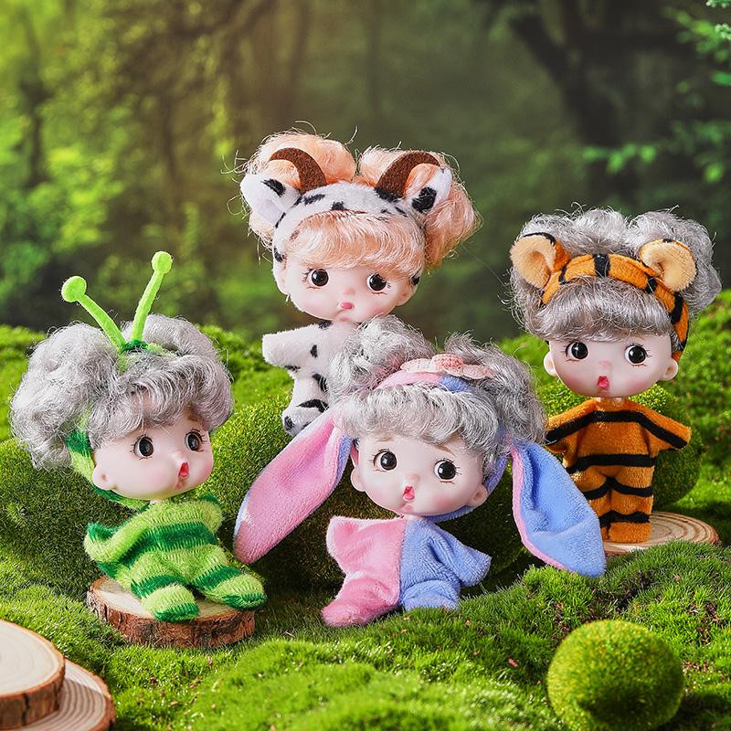 6Pcs/Set Kawaii Mini Reborn Baby Dolls With Clothes Cute Pocket Realistic Little Babies Girls Silicone Toys Birthday Gifts Kids