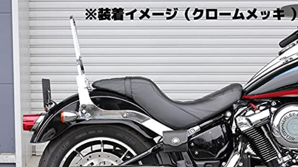Kijima Bike Parts Sissy Bar Detachable Mount Size 180 Black FXLR/FXLRS/Tire HD-08403