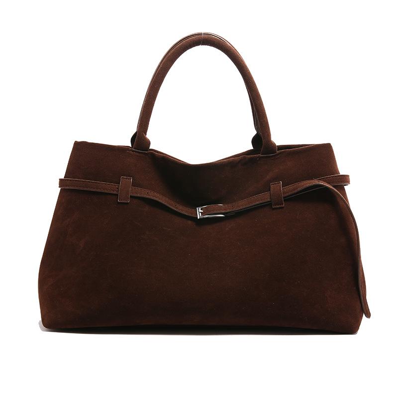 New Women's Bag Fashion Style Suede Handbag Commuter Versatile High End Single Shoulder Bag