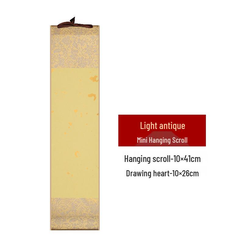 

Миниатюрный расписанный вручную подвесной свиток на бумаге Сюань полуторного размера для каллиграфии и искусства Mini Hanging Scroll [10*40] 1 piece