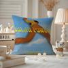 Lorde-Solar Power Cushion Cover Anti-dustmite Pillowcase Invisible Zipper Silky Short Plush Sofa Cushion Cover