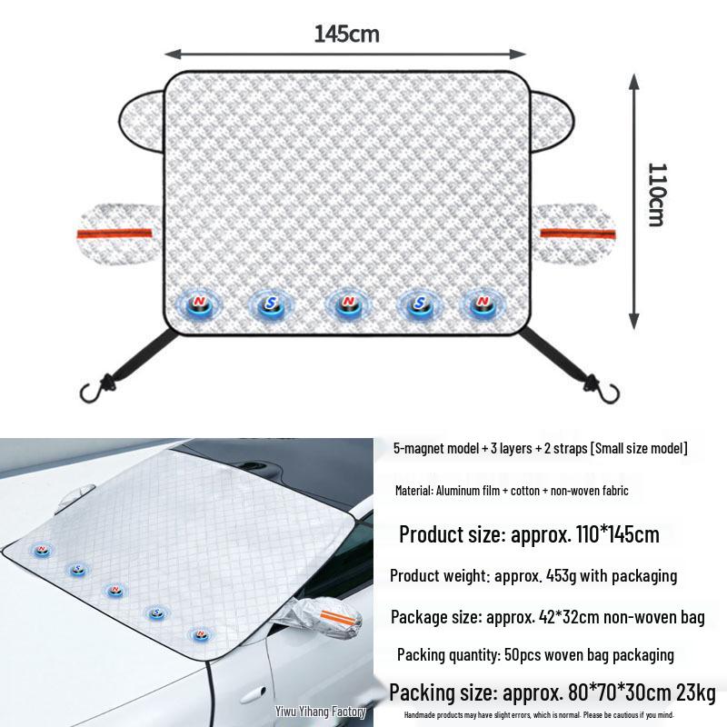 Magnetic Car Snow Shield - Winter Anti-Frost, Anti-Freeze, Sun Protection Cover