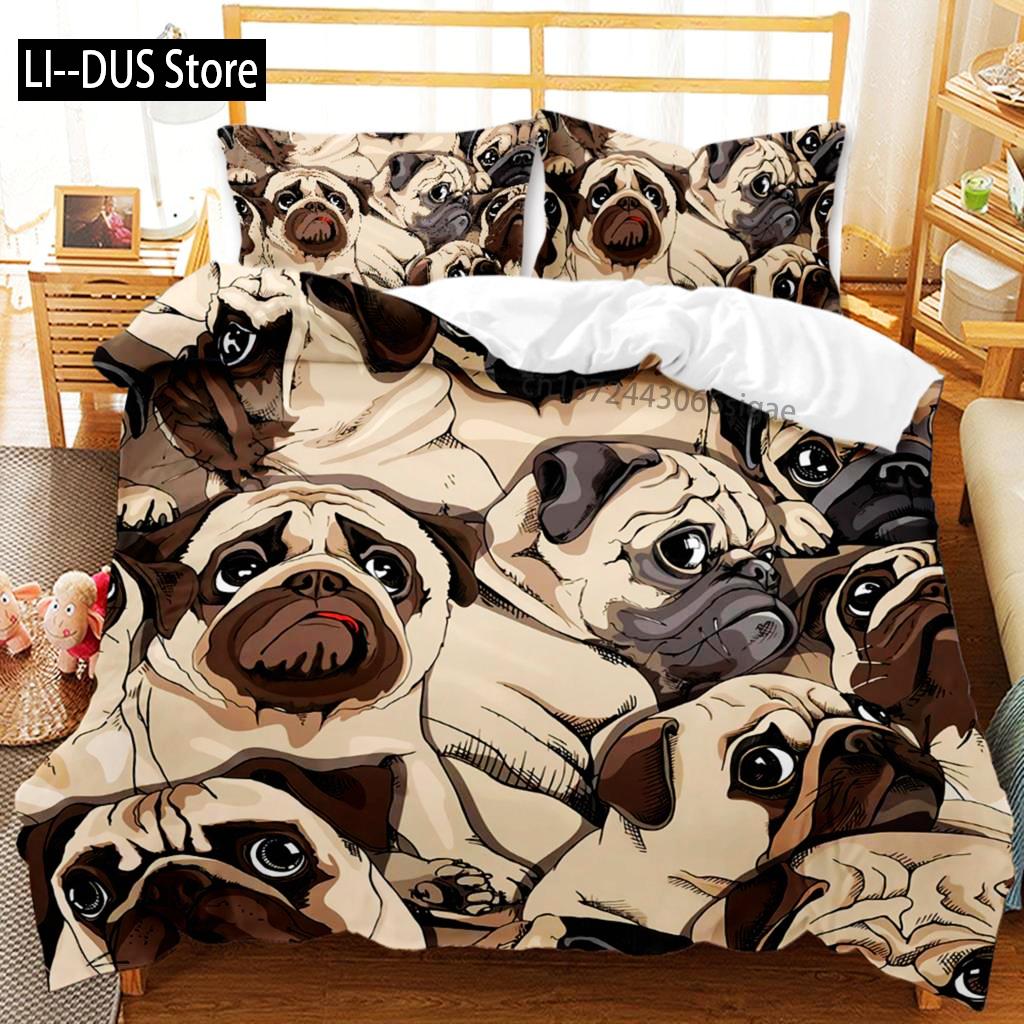 

Dog Bedding Set German Shepherd Cute Pet Dog Animal Duvet Cover Sets For Adults Children Dog Lover Gift Bedroom Decor EU Single(135*200cm)3pcs