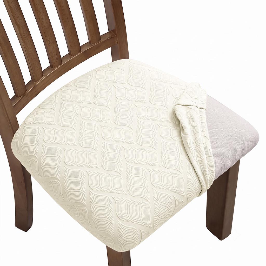 Modern Geometric Polyester Chair Cover With Anti Slip Dustproof For Home Dining Room Decor