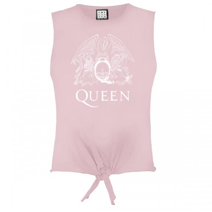 Amplified Womens/Ladies Queen Sleeveless Crop Top L rose