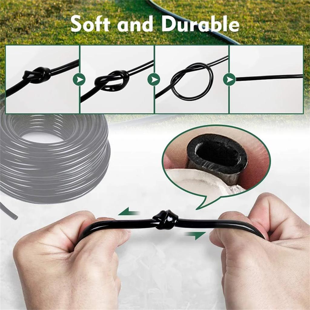 15m Garden Watering Hose PVC Micro Irrigation Pipe 3/5mm 4/7mm 8/11mm 12/16mm Greenhouse Bonsai Irrigation System Sprinkler Tube