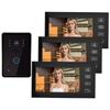 7in TFT Video Intercom Access System Home Security Doorphone with 3 Monitors