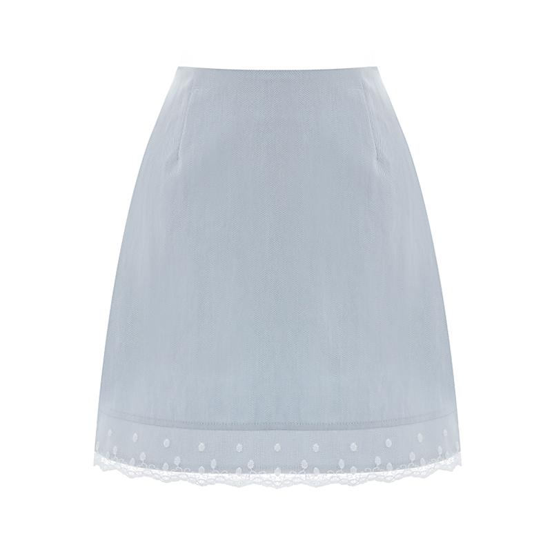 Sally Lace H-Line Mini Skirt_I6B-Csk027