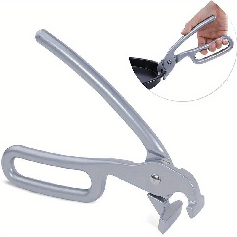 

Pan Gripper Cast Aluminum Anti-Scald Baking Pan Gripper Bowl Pot Plate Pizza Oven Pliers Gripper Clamp Clip
