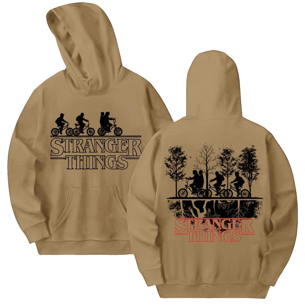 Dámská módní ležérní mikina s kapucí, dlouhým rukávem a potiskem