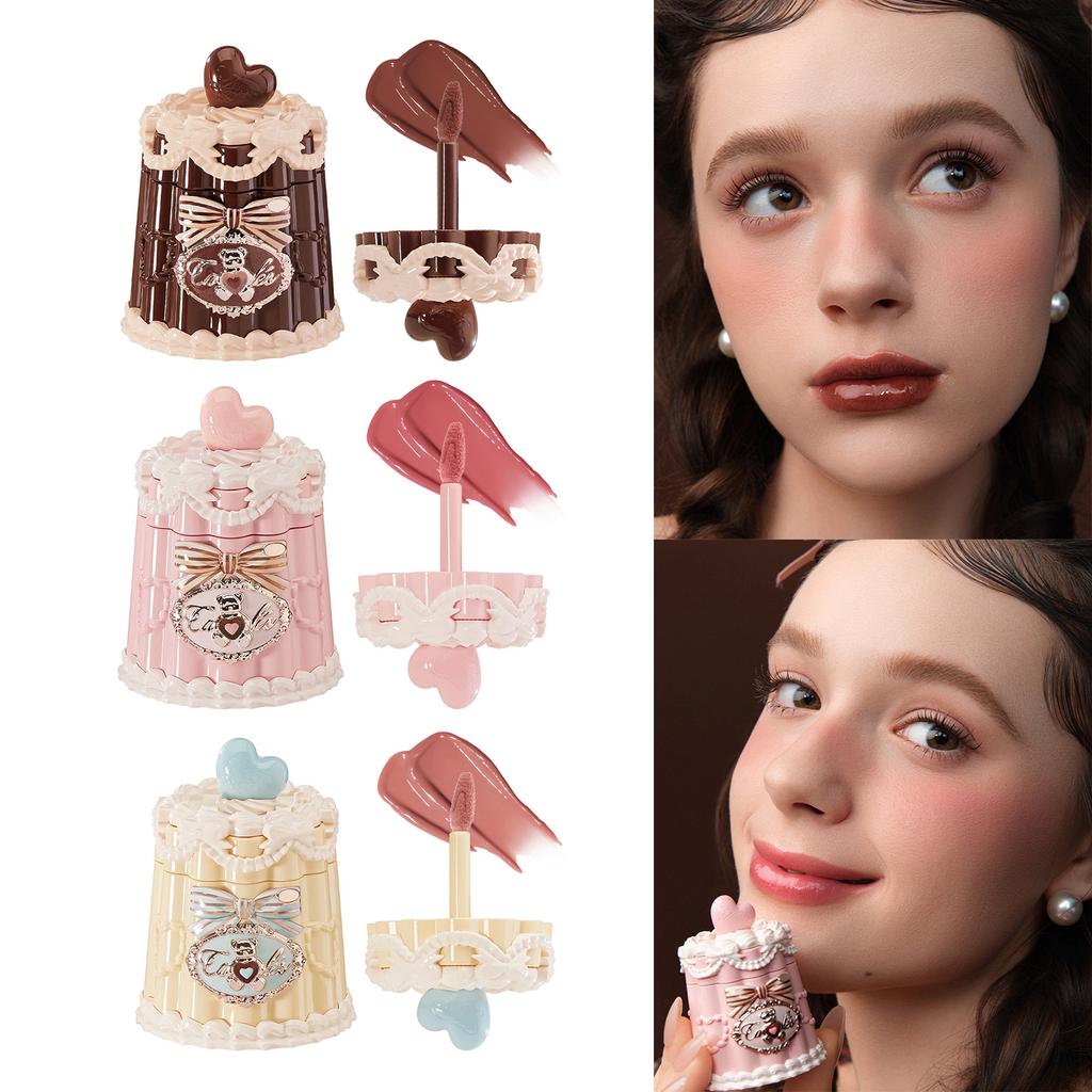 Flower Knows Sweetie Bear Hydrating Glossy Lip Tint Moisturizing Long Lasting Non-Sticky Vegan Lip Gloss for Smooth Moist Lips