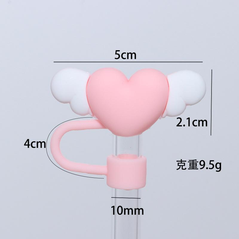 

Love Wings Straw Covers Cap Toppers For Stanley 30/40 Oz Tumbler Cups Reusable Silicone Cute Straw Tips Lids Protectors